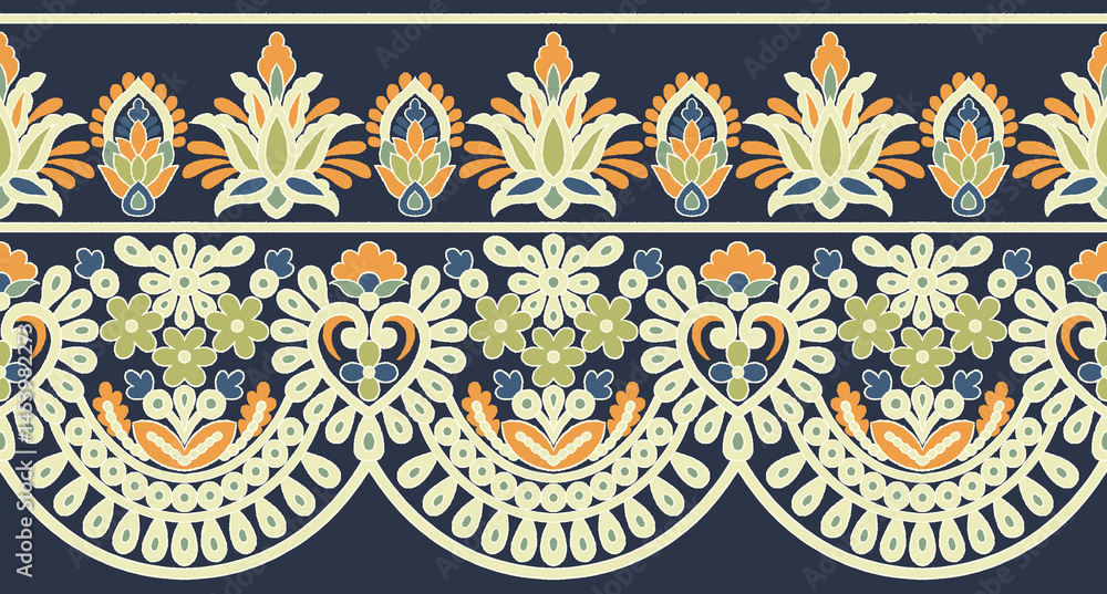 seamless pattern with decorative elements