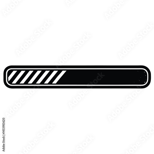 loading bar silhouette vector illustration