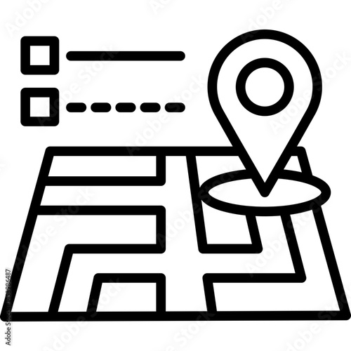 Navigation line icon