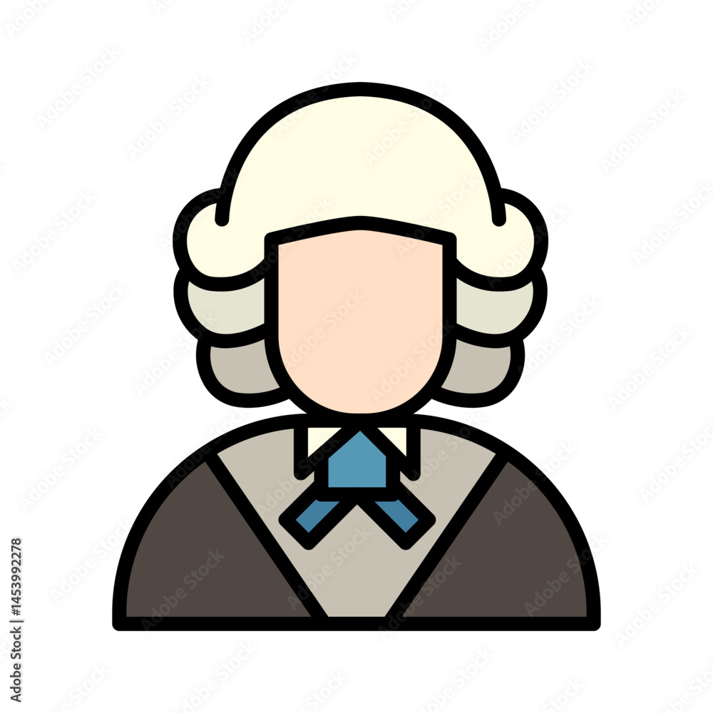 Judge and Lawyer Icon Judge and Lawyer Icon