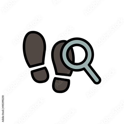 Footprint Investigation Law Icon