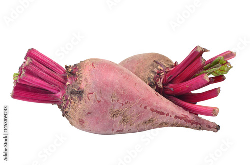 Obraz na płótnie Beetroot isolated on white background w salonie