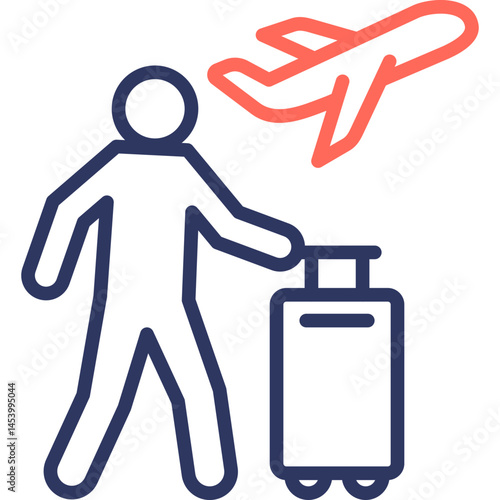 Traveler line color icon