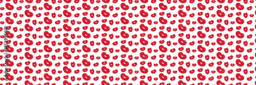 Pattern World Kissing Day Happy 6 Kissing Day 22 lips red lush pouting lips brushes Vector illustration isolated on transparent background wallpaper for gift wrapping
