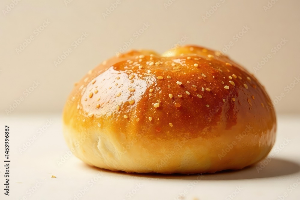 Golden-brown artisan bun, perfect texture, isolated , delicious, fresh, bun Golden-brown artisan bun, perfect texture, isolated , delicious, fresh, bun