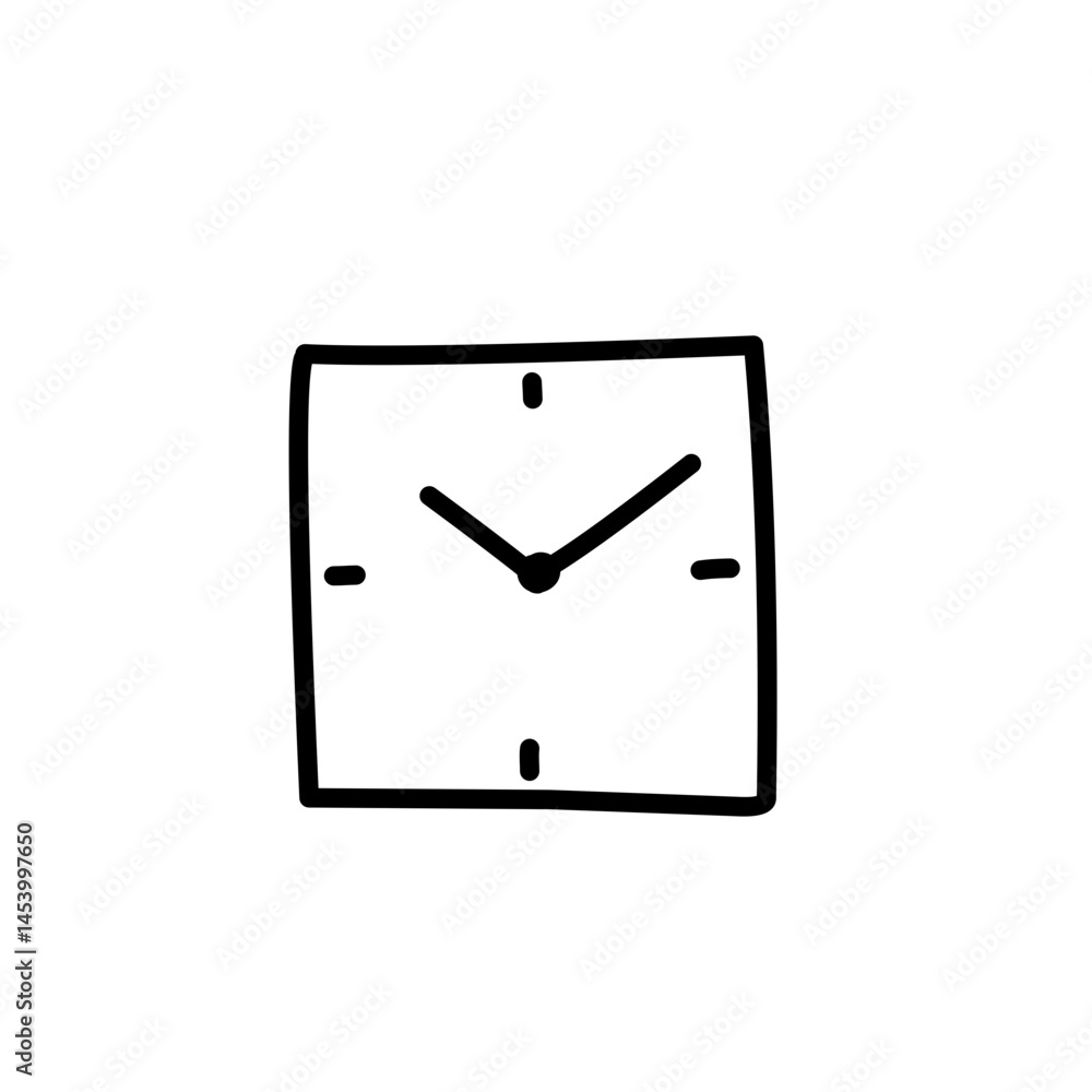 wall clock doodle icon wall clock doodle icon