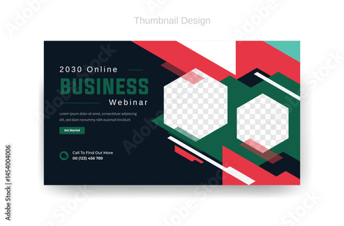 business youtube video thumbnail design, corporate business banner, attractive thumbnail 