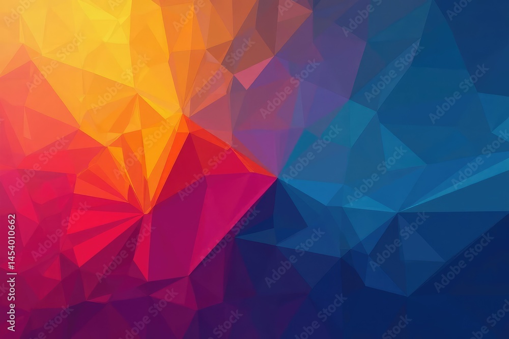 Obraz premium Abstract geometric shapes, vibrant colors, modern design, geometric, aesthetic, pattern