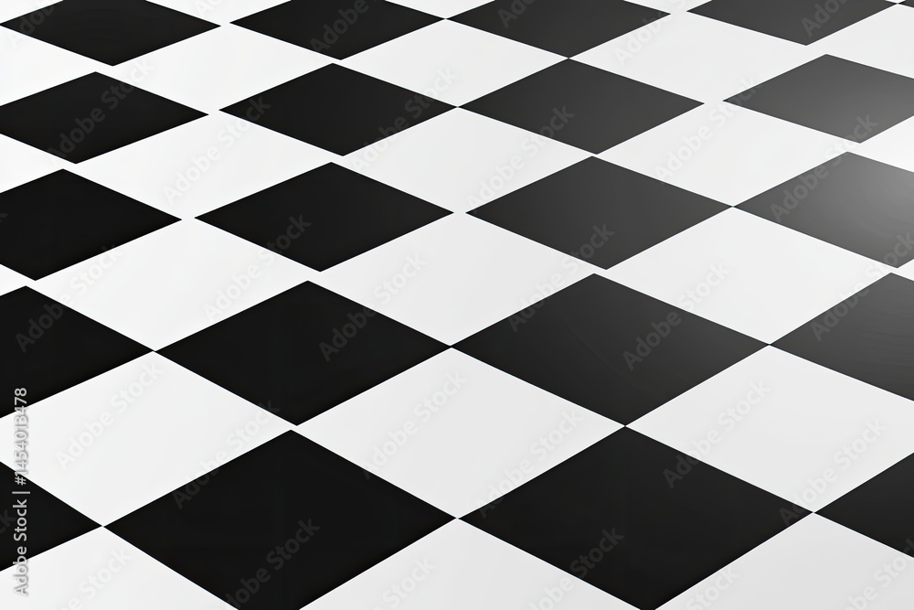 Obraz premium Checkered floor pattern