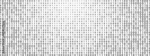 matrix style binary code digital falling numbers blue background	
