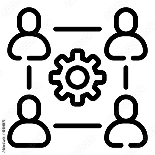 Collaboration Network Icon