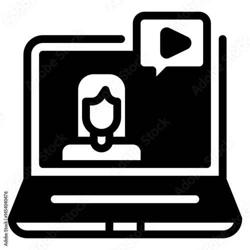 Icon video call communication