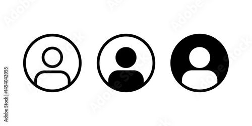User icon in flat style. Person icon. User profile icon vector. Default avatar profile icon vector. Social media user image