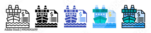 Slika na platnu Freight Brokerage Icon