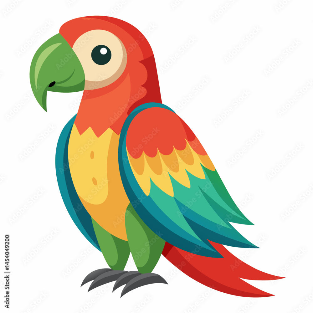 Fototapeta premium parrot on branch