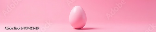 Perfectly smooth pink egg isolated on a plain backdrop , shape, pink, spring