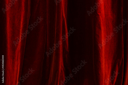 Obraz na płótnie Red curtain in theatre background w salonie
