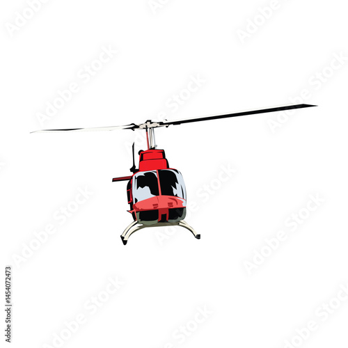 Helicopter illustration design template