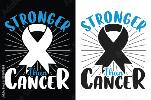 Stronger Than Cancer, Prostate cancer Awareness Typography Design