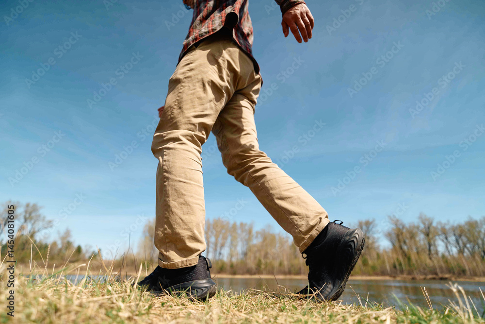 solo walk in the countryside