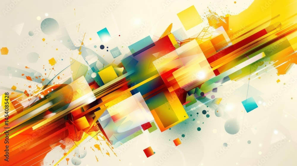 Obraz premium Clean abstract with few geometric elements