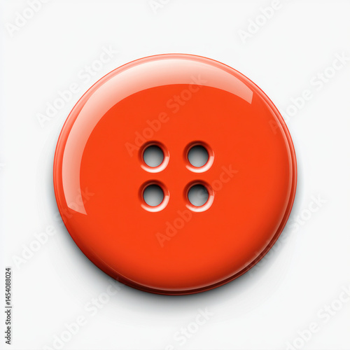 red button isolated on white 