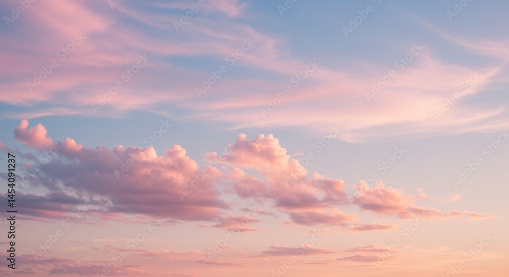 Obraz premium Pastel sunset cloudscape (1)