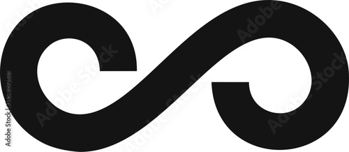 Infinity symbol, a continuous loop representing eternity, boundless potential, and endless possibilities, embodies concepts of limitless expansion and continuity