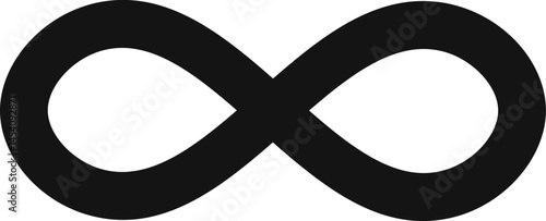 Infinity symbol is a concept in mathematics and philosophy that represents something without any limit, such as the concept of eternity or the universe