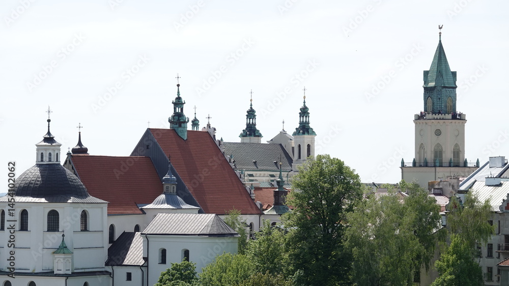 Fototapeta premium Stare budownictwo, piękne budynki, widok miasta.