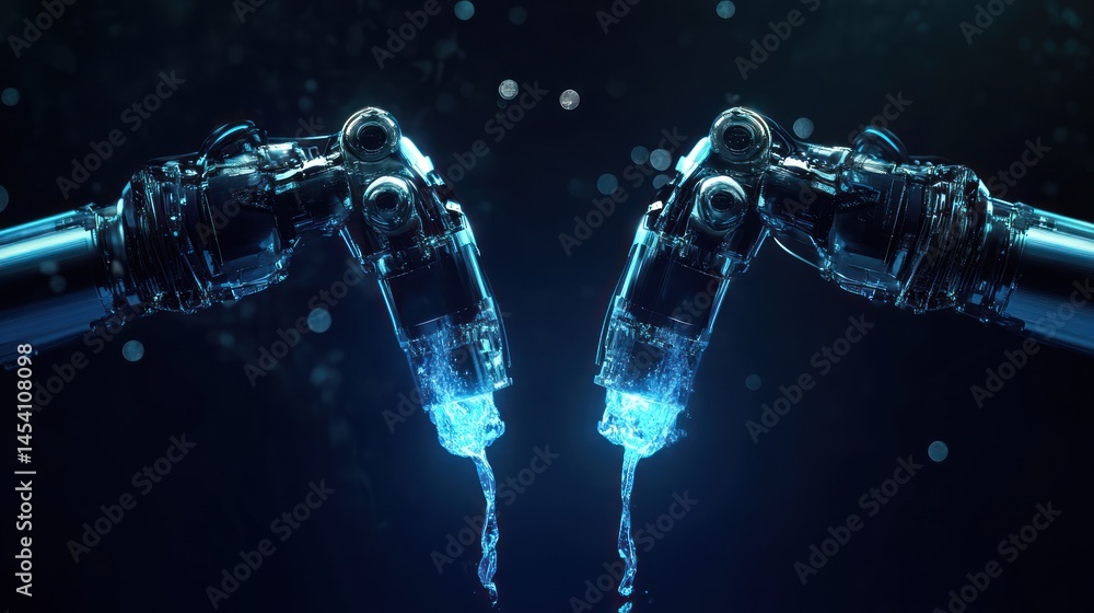 Fototapeta premium Fluid robotic arms