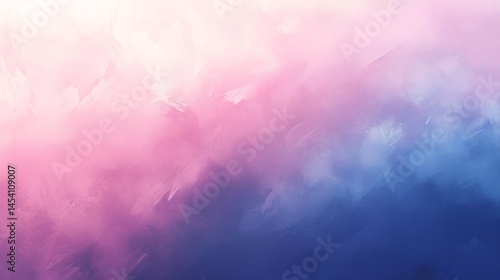 Abstract digital illustration featuring a gradient blend of pink and blue with subtle streaks.