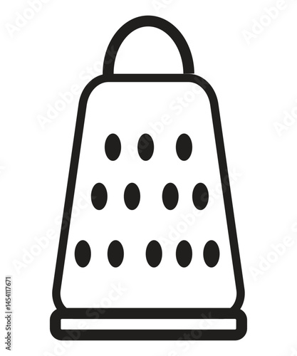 Cheese Grater Icon Line Art