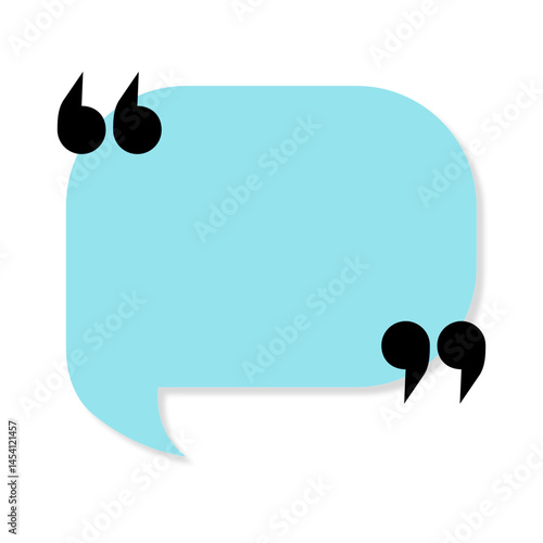 Quote vector bubbles text dialog message comment memo box. Quote bubble template speech frame chat dialogue information