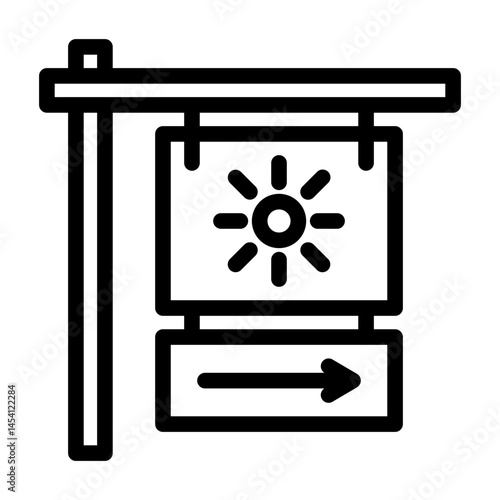 a series of icons containing holiday activities, travel, views, souvenirs and goods