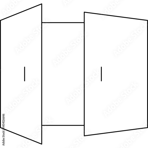 Door icon single vector illustration
