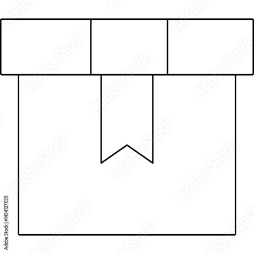 Box icon single vector illustration