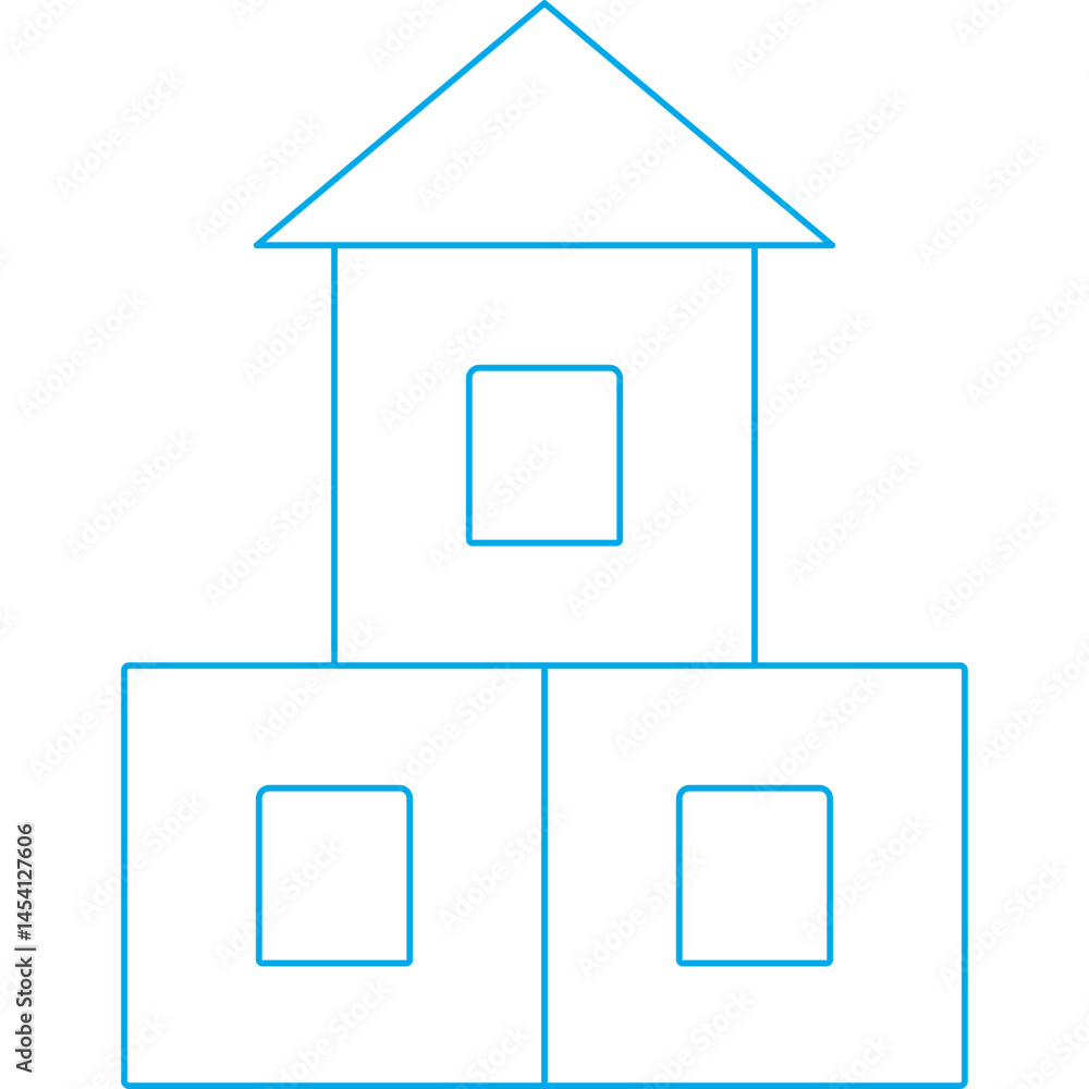 Toy castle icon single vector illustration Toy castle icon single vector illustration