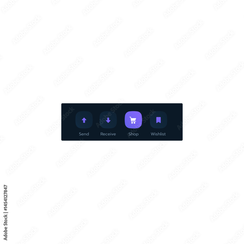 Shopping app ui icon logo flat vector design Shopping app ui icon logo flat vector design