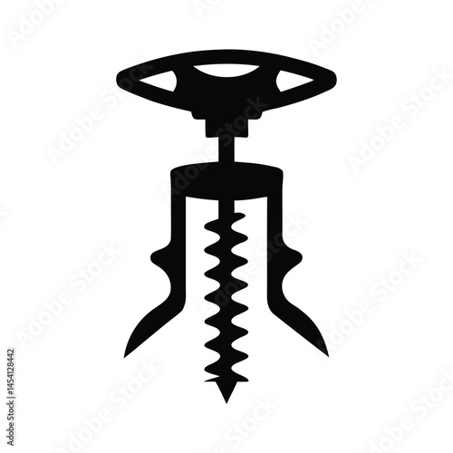 corkscrew isolated on white background