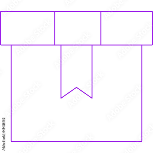 Box icon single vector illustration