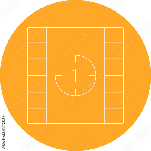 Video icon single vector illustration