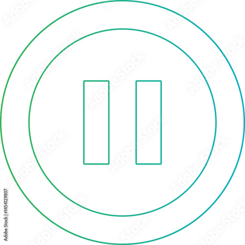 Pause icon single vector illustration