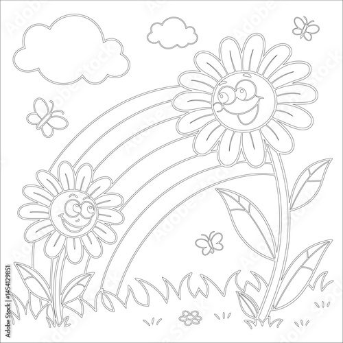 Cute Hand Drawn Kawaii Coloring Book Art