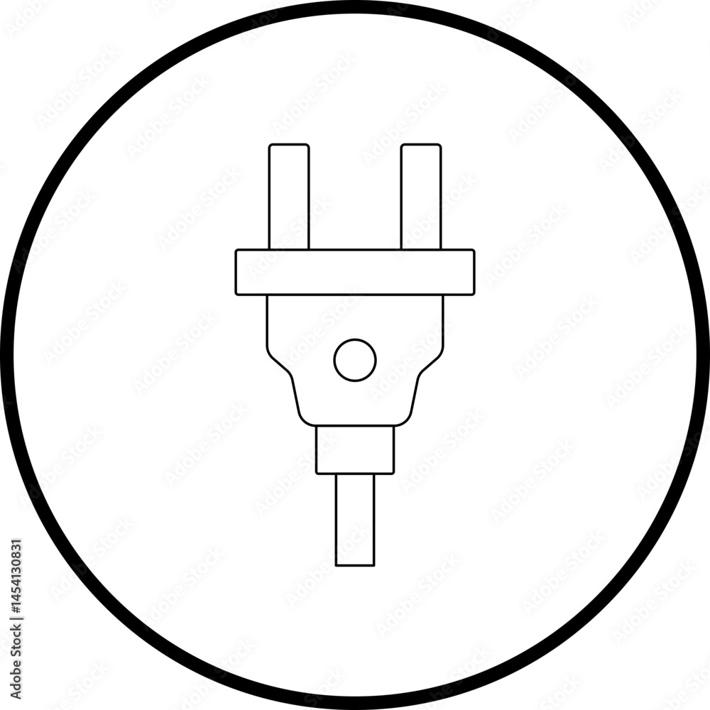 Plug icon single vector illustration Plug icon single vector illustration