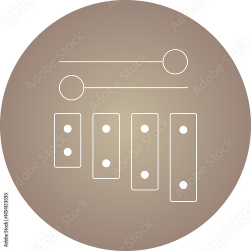 Music icon single vector illustration