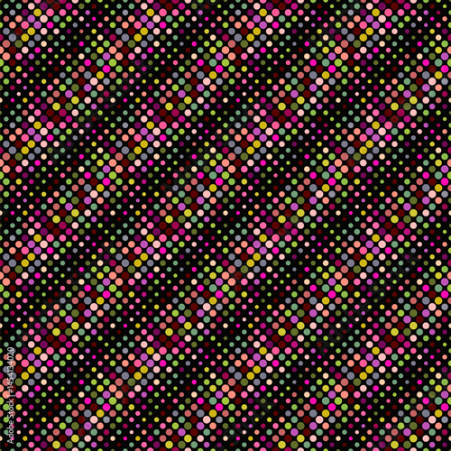 Abstract seamless circle pattern background - colorful vector illustration from circles