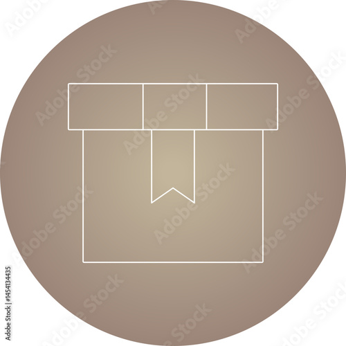 Box icon single vector illustration