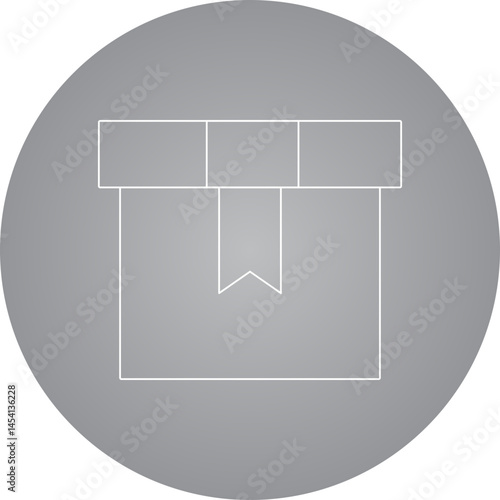 Box icon single vector illustration