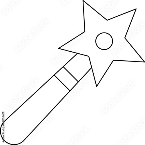 Magic wand icon single vector illustration